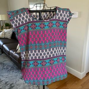 Size L Pink Rose 100% Polyester Top